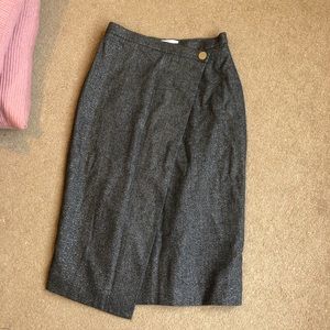 & Other Stories Wool Midi Skirt